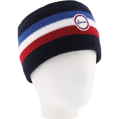 Bandeau en maille tricolore doublé micro plush