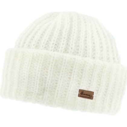 bonnet femme hiver en maille et revers herman 1874