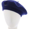 Béret uni en feutre de laine