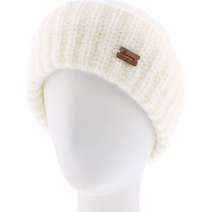 bonnet femme hiver en maille avec revers herman 1874