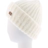 bonnet hiver femme en maille et revers herman 1874