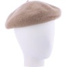 Wool felt beret, with drawstring