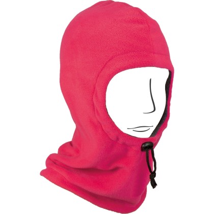Cagoule enfant polar reversible bicolore + lien de serrage