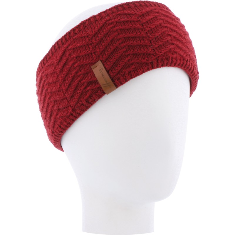 Bandeau adulte uni avec une maille fine en chevron