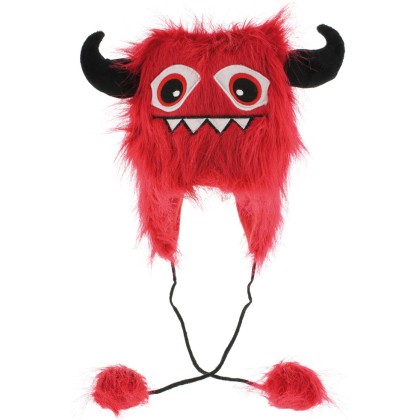 Bonnet tête de monstre + cornes
