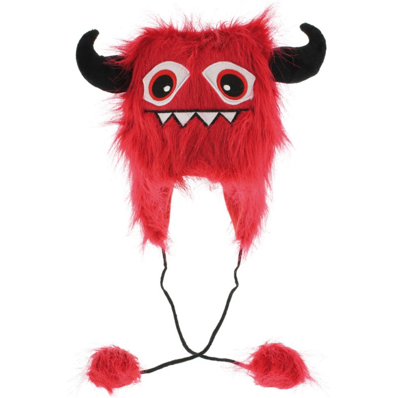 Bonnet tête de monstre + cornes