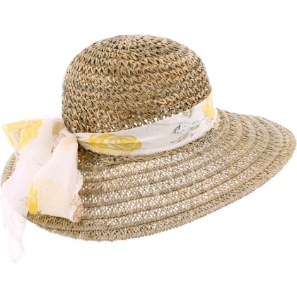natural straw capeline