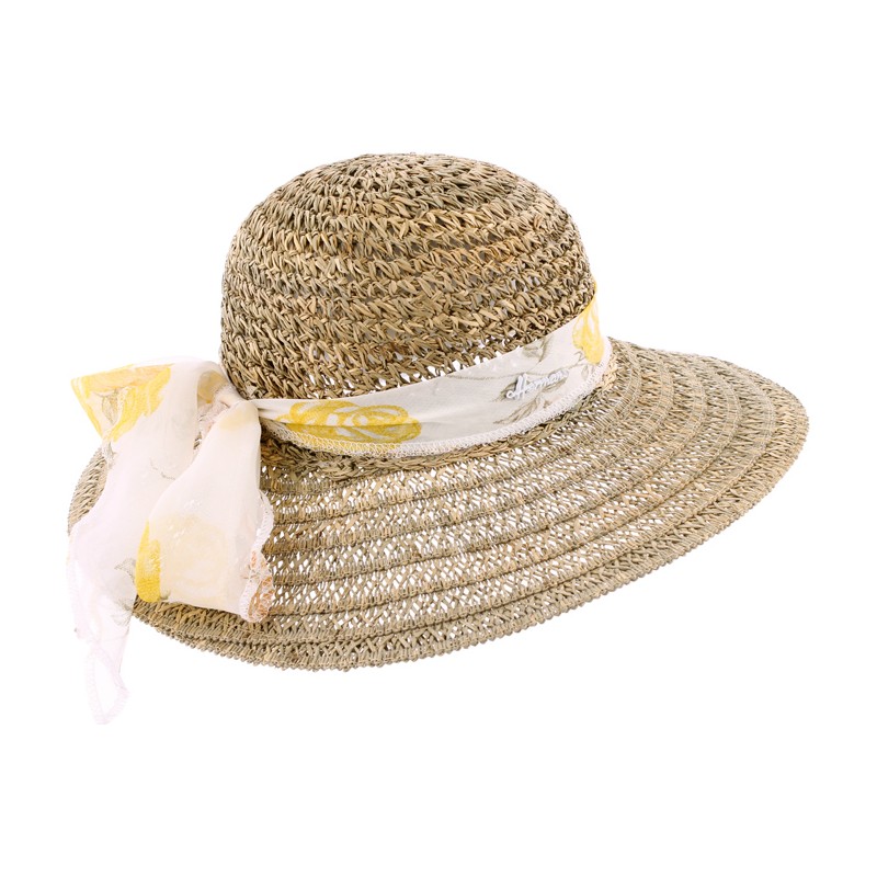 natural straw capeline
