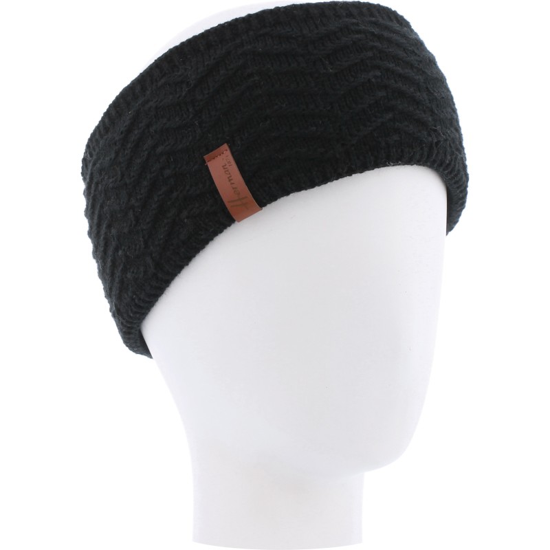 Bandeau adulte uni avec une maille fine en chevron